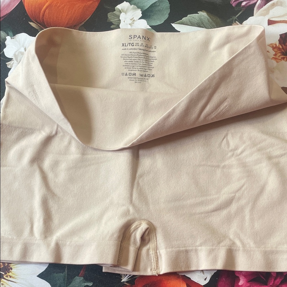 SPANX High-Waist Sculpting Shorts in Blush Nude